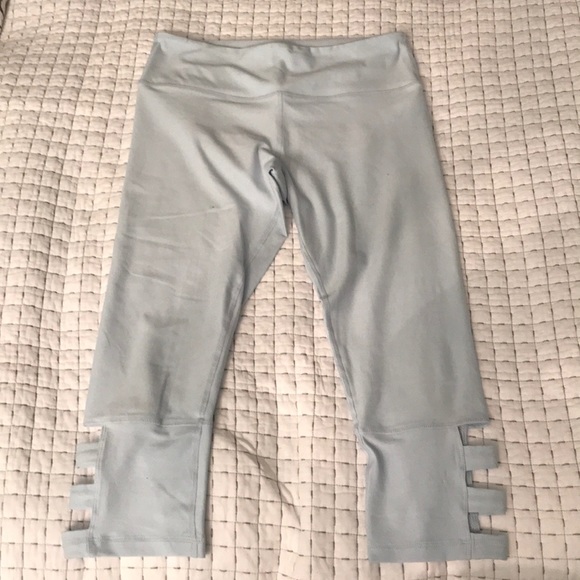Scorpio Sol Pants - Powder Blue Cropped Yoga Leggings